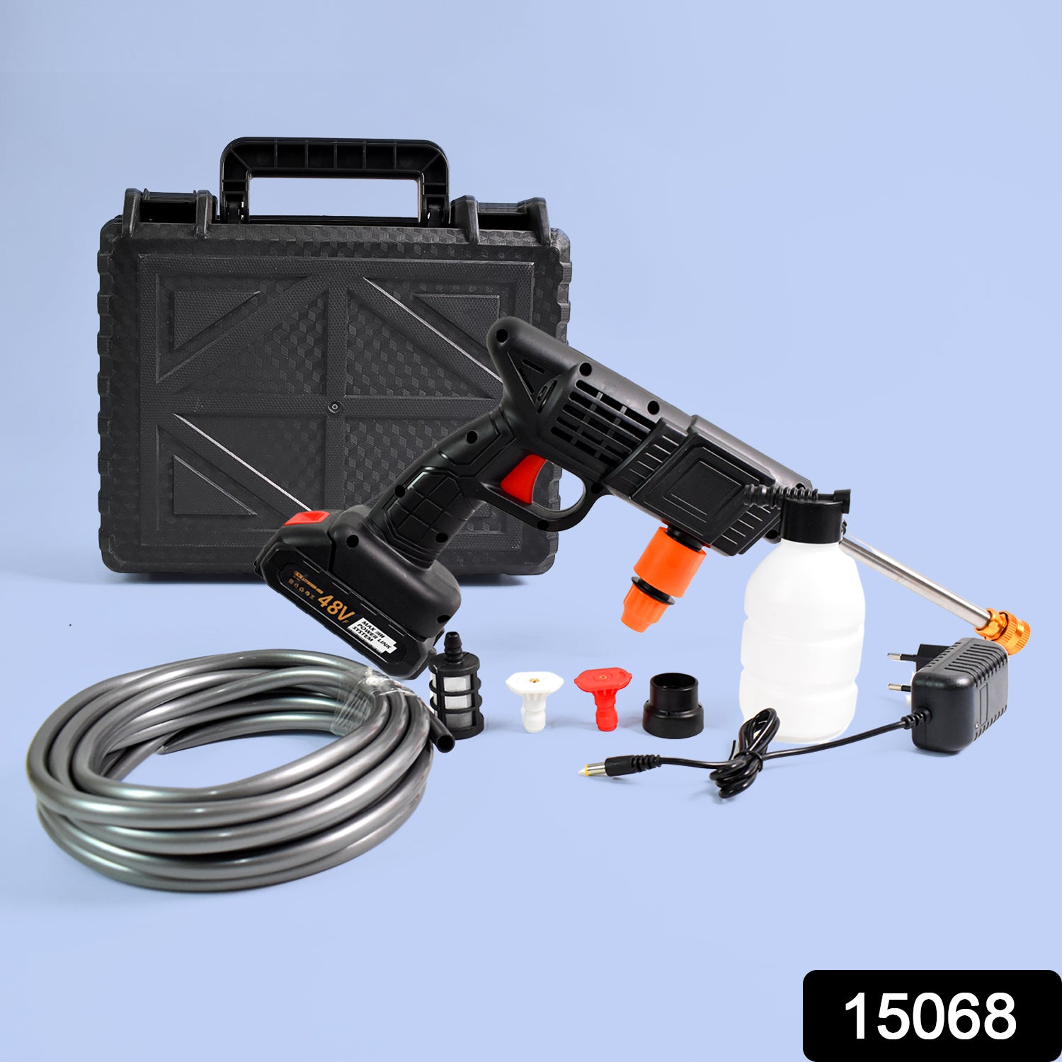 Car Washer Gun Wireless High Pressure Washer Water Spray Gun (48v  With Small Box  Small Adaptor  1 Set) Car Washer Gun Wireless High Pressure Washer Water Spray Gun (48v  With Small Box  Small Adaptor  1 Set)